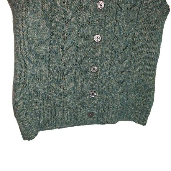 L L Bean Button Front Wool Vest - Picture 5 of 6